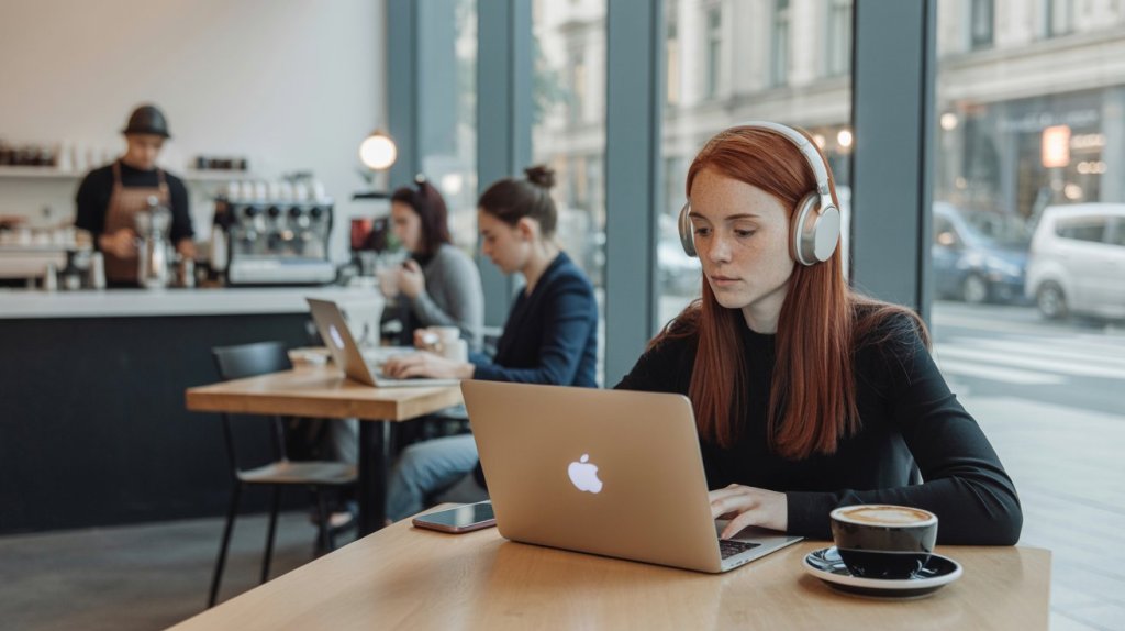 Minimalist Cafe Workspace